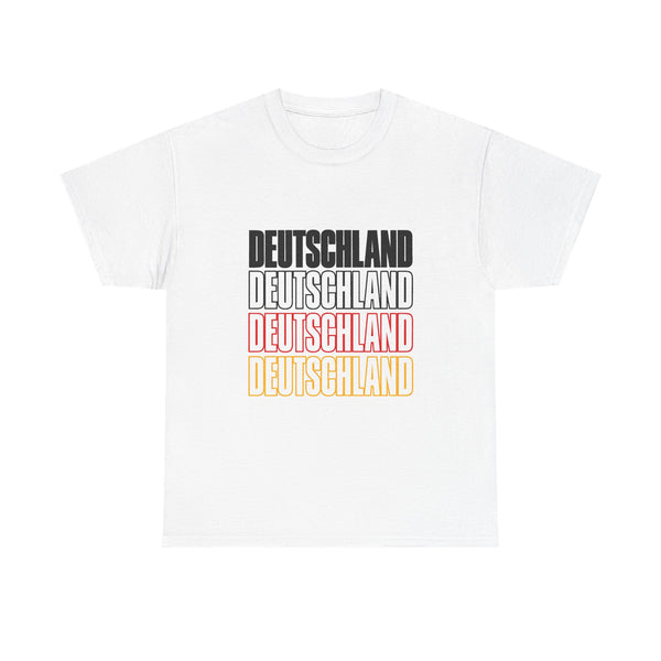 Unisex-T-Shirt aus Baumwolle - Deutschland | Schwarz-Rot-Gold