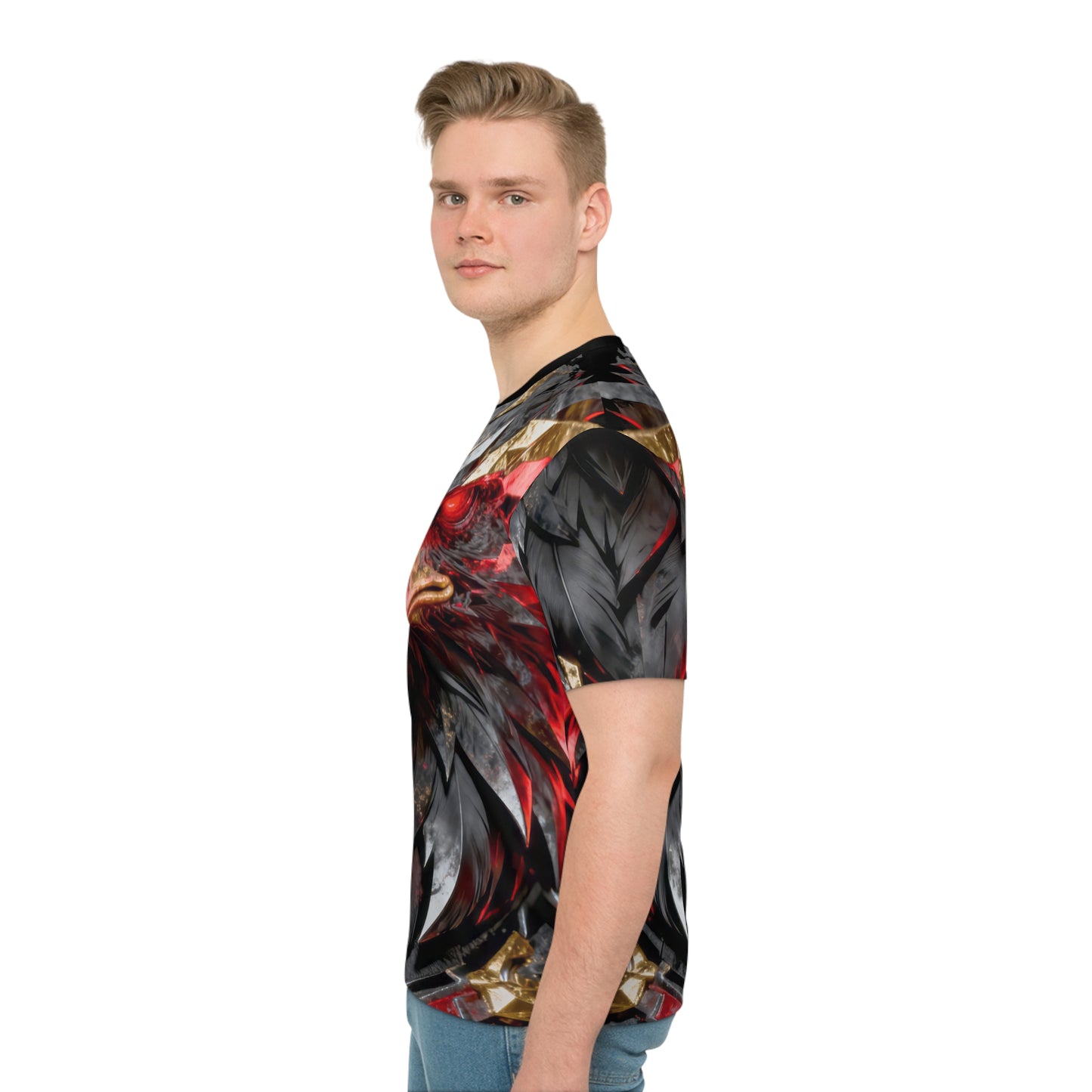 Herren-T-Shirt | Adler mit roten Augen