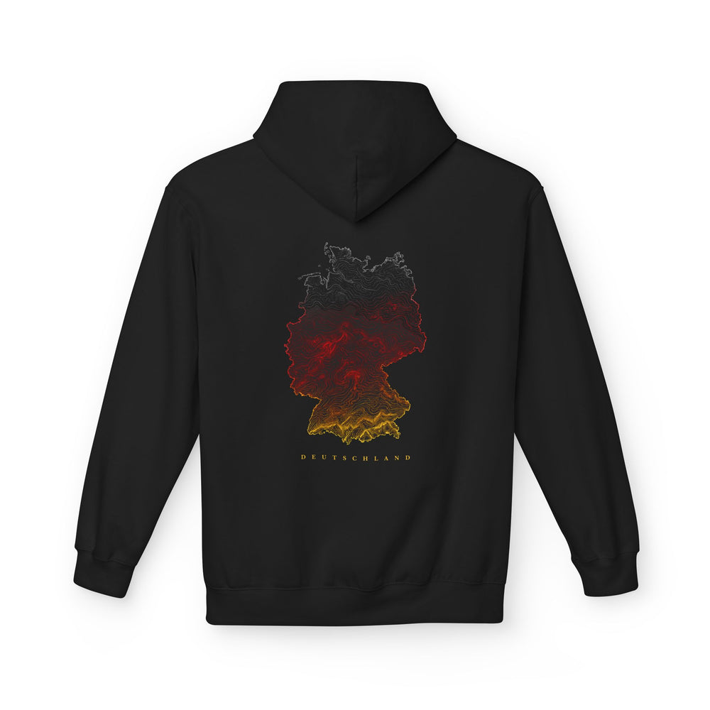 Hoodie Sweatshirt - Deutschlandflagge | Landkarte