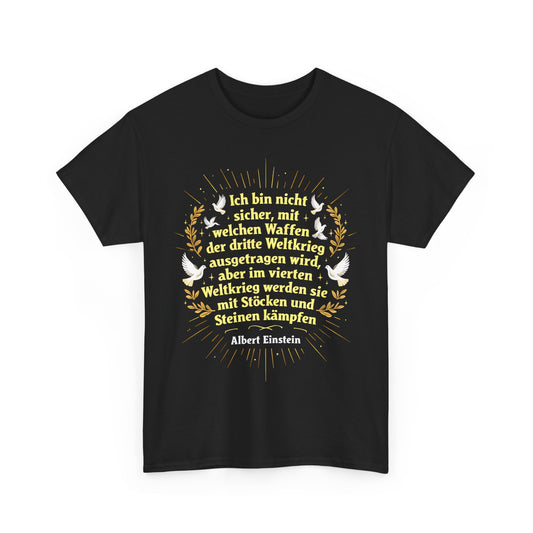 Unisex-T-Shirt aus Baumwolle - Albert Einstein