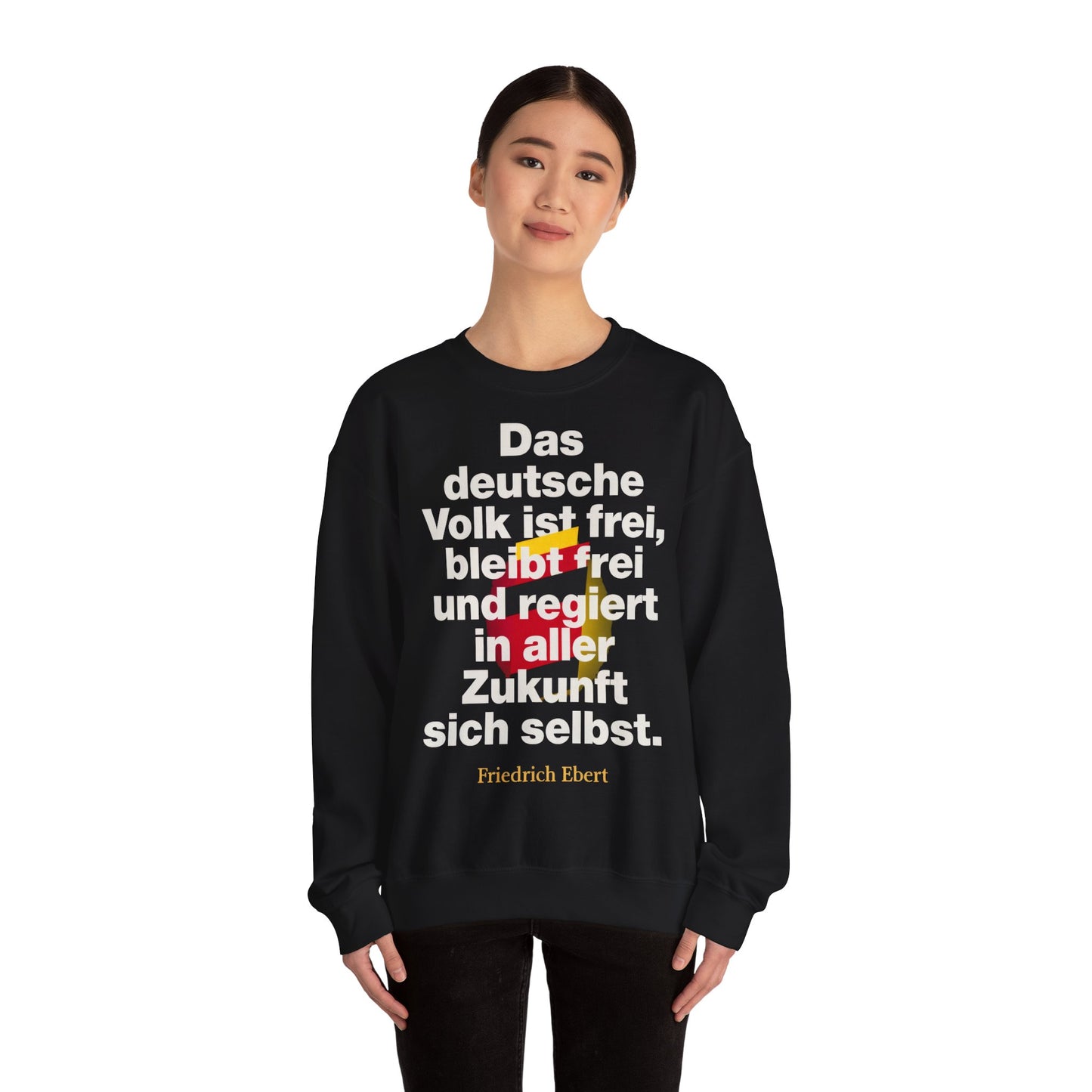 Unisex Heavy Blend™ Rundhals-Sweatshirt - Friedrich Ebert | Das deutsche Volk ist frei