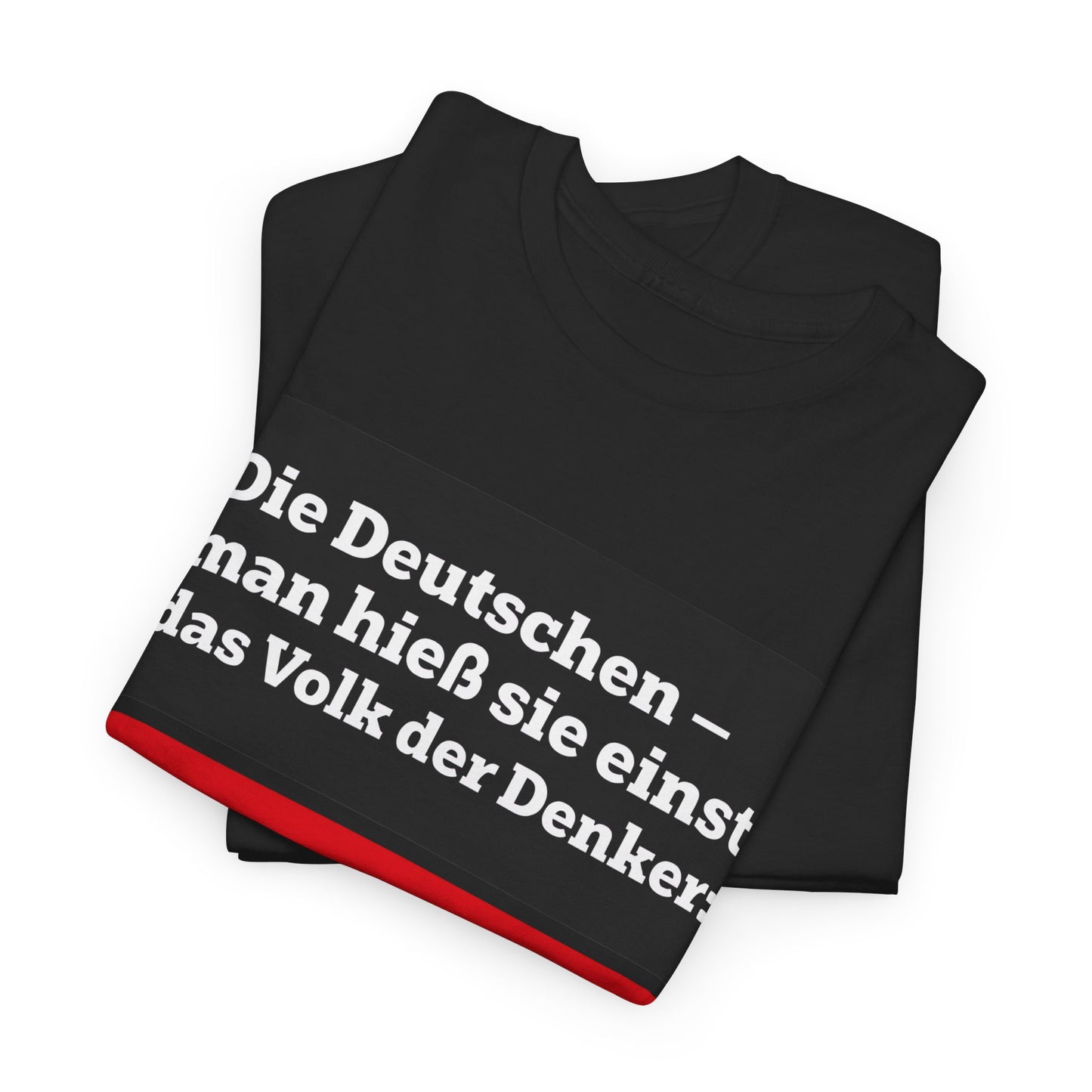 Unisex-T-Shirt aus Baumwolle - Friedrich Nietzsche | Denken sie überhaupt noch?