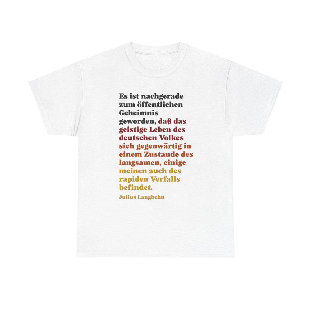 Unisex-T-Shirt aus Baumwolle - Julius Langbehn | Rapider Verfall