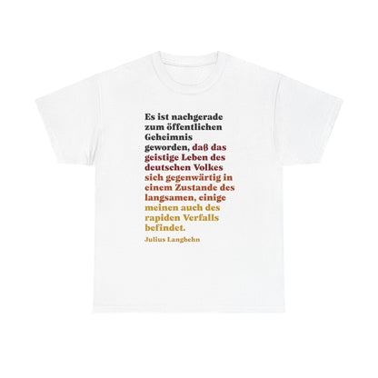 Unisex-T-Shirt aus Baumwolle - Julius Langbehn | Rapider Verfall