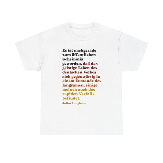 Unisex-T-Shirt aus Baumwolle - Julius Langbehn | Rapider Verfall