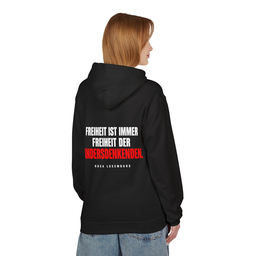 Hoodie Sweatshirt - Rosa Luxemburg | Freiheit ist immer Freiheit der Andersdenkenden