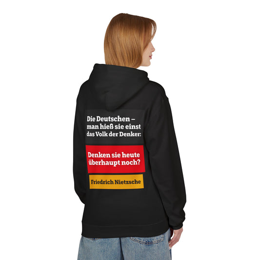 Hoodie Sweatshirt | Friedrich Nietzsche - Denken Sie überhaupt noch?