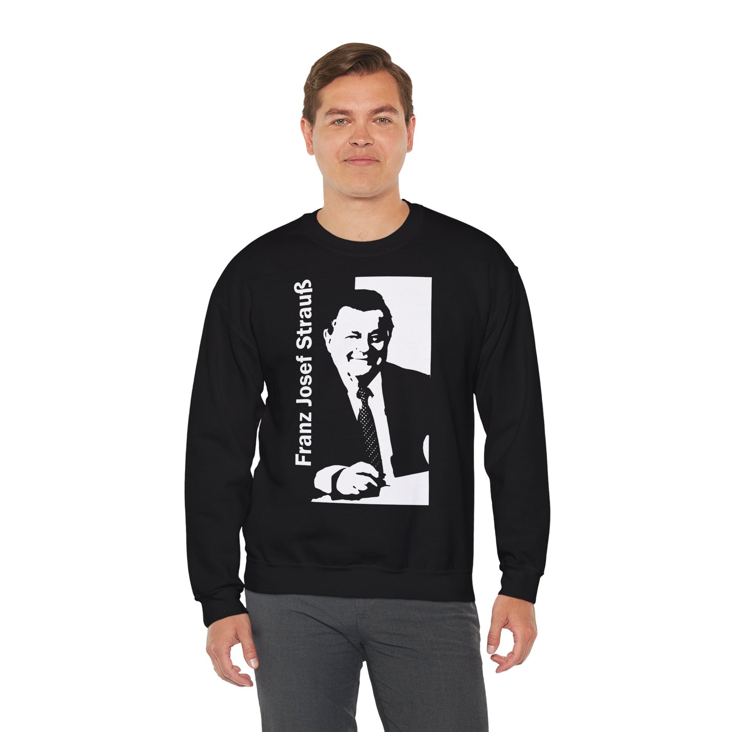 Unisex Heavy Blend™ Rundhals-Sweatshirt - Franz Josef Strauß | Silhouette