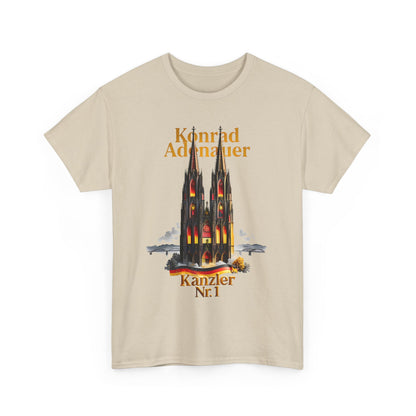 Unisex-T-Shirt aus Baumwolle - Konrad Adenauer | Kanzler Nr. 1