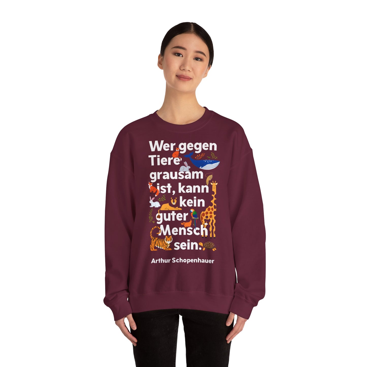 Unisex Heavy Blend™ Rundhals-Sweatshirt - Arthur Schopenhauer | Kein guter Mensch