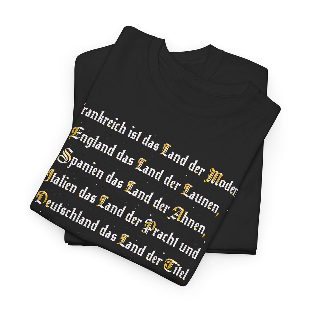 Unisex-T-Shirt aus Baumwolle - Immanuel Kant | Land der Titel