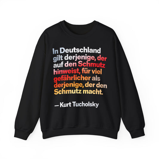 Unisex Heavy Blend™ Rundhals-Sweatshirt - Kurt Tucholsky | Schmutz-Zitat