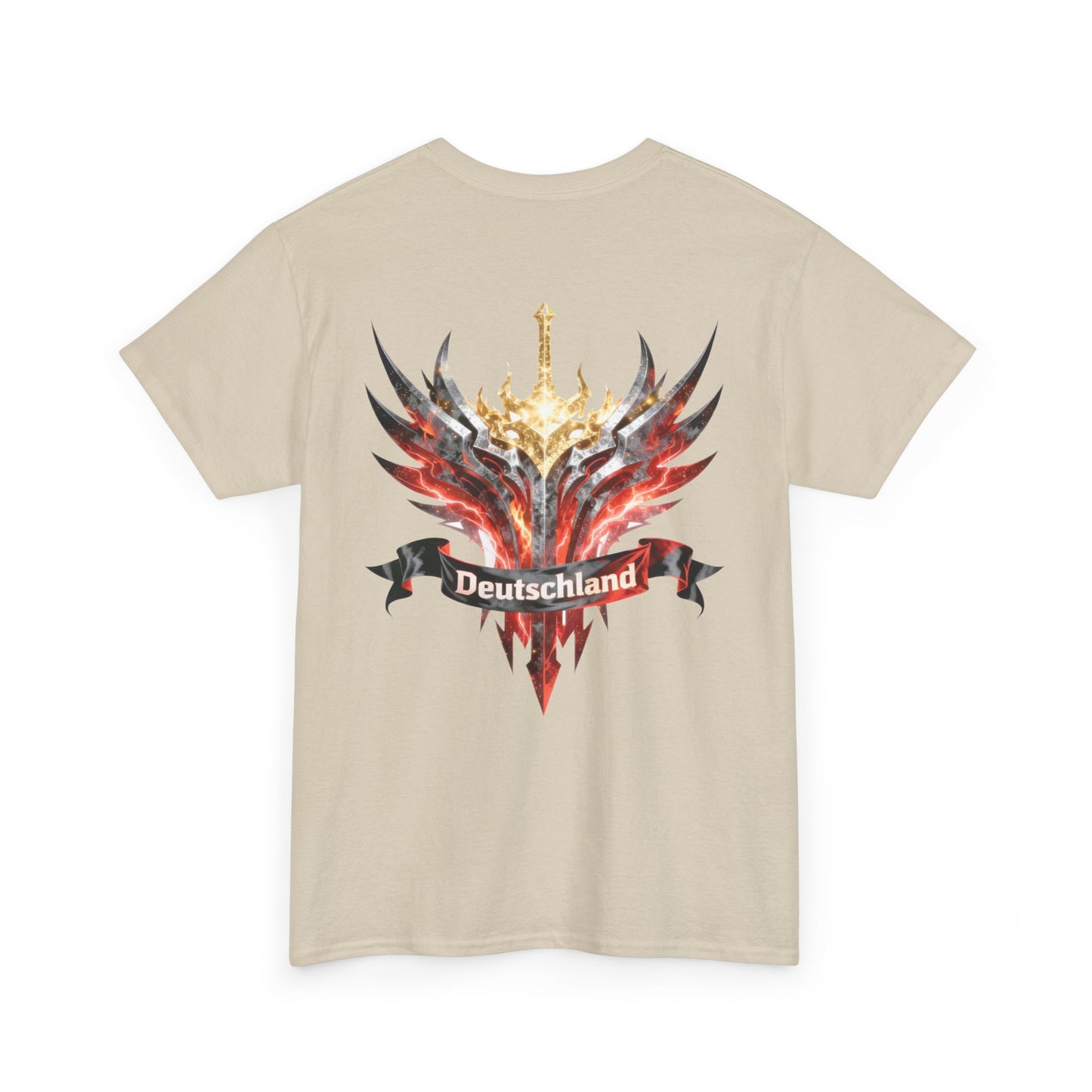 Unisex-T-Shirt aus Baumwolle - Deutschland | Druck auf Vorder- und Hinterseite