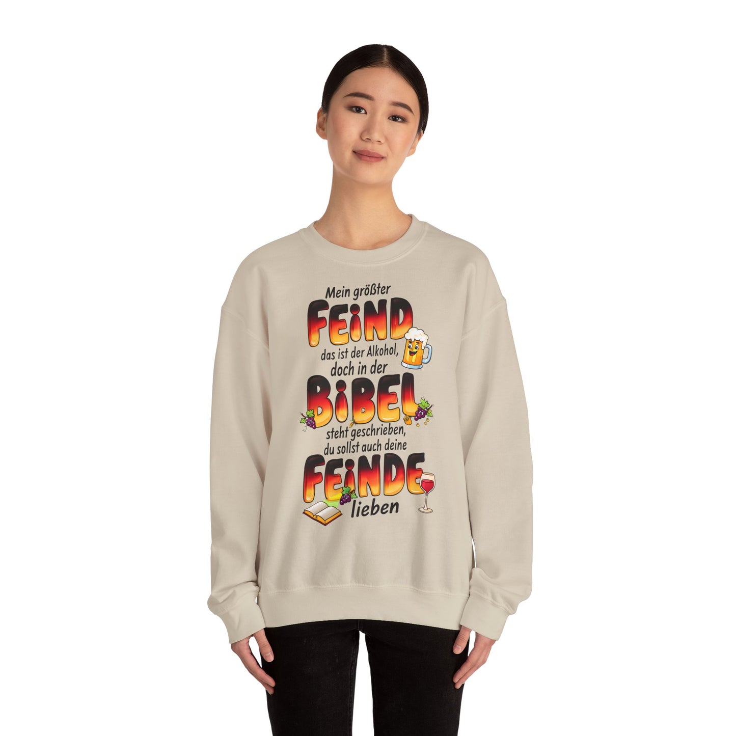 Unisex Heavy Blend™ Rundhals-Sweatshirt - Deutscher Trinkspruch | Bibel