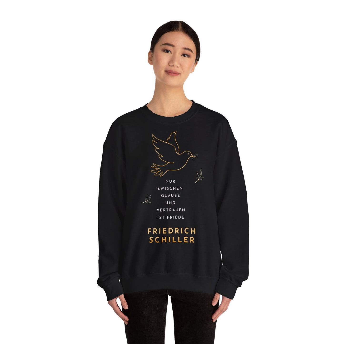 Unisex Heavy Blend™ Rundhals-Sweatshirt - Friedrich Schiller | Glaube und Vertrauen