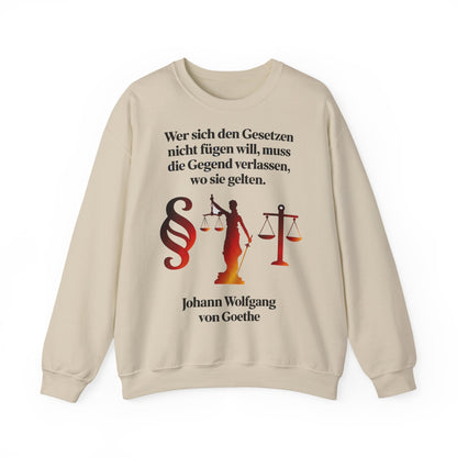 Unisex Heavy Blend™ Rundhals-Sweatshirt - Johann Wolfgang von Goethe | Gesetze