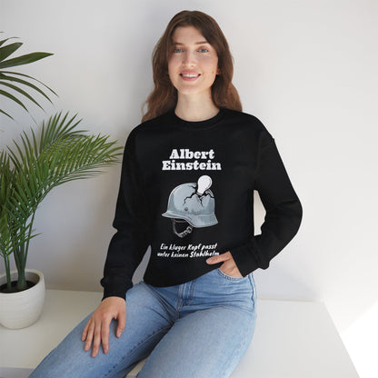 Unisex Heavy Blend™ Rundhals-Sweatshirt - Albert Einstein | Stahlhelm