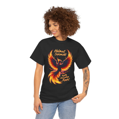 Unisex-T-Shirt aus Baumwolle - Helmut Schmidt | Hatte Recht