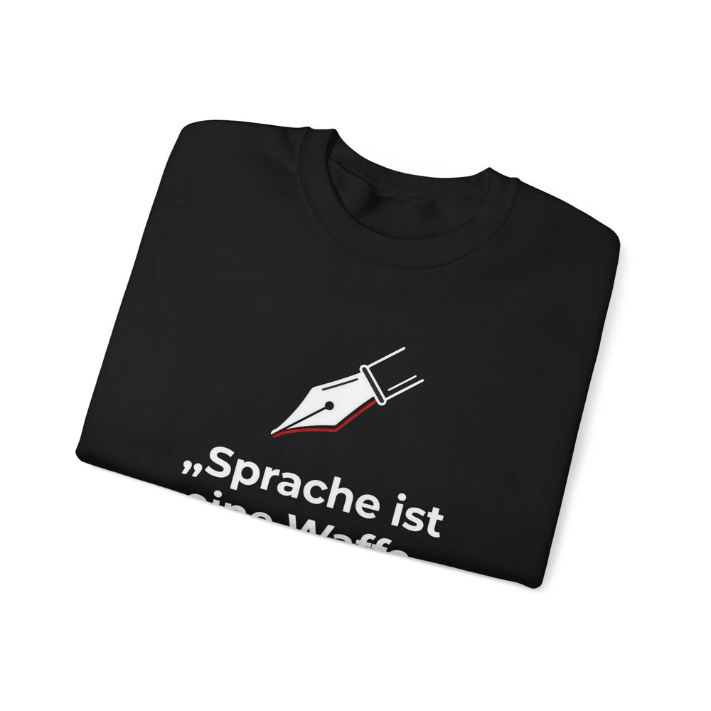 Unisex Heavy Blend™ Rundhals-Sweatshirt - Kurt Tucholsky | Sprache ist eine Waffe