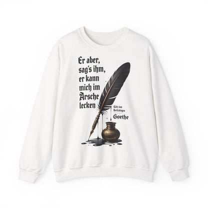 Unisex Heavy Blend™ Rundhals-Sweatshirt -  Johann Wolfgang von Goethe | Am Arsche lecken