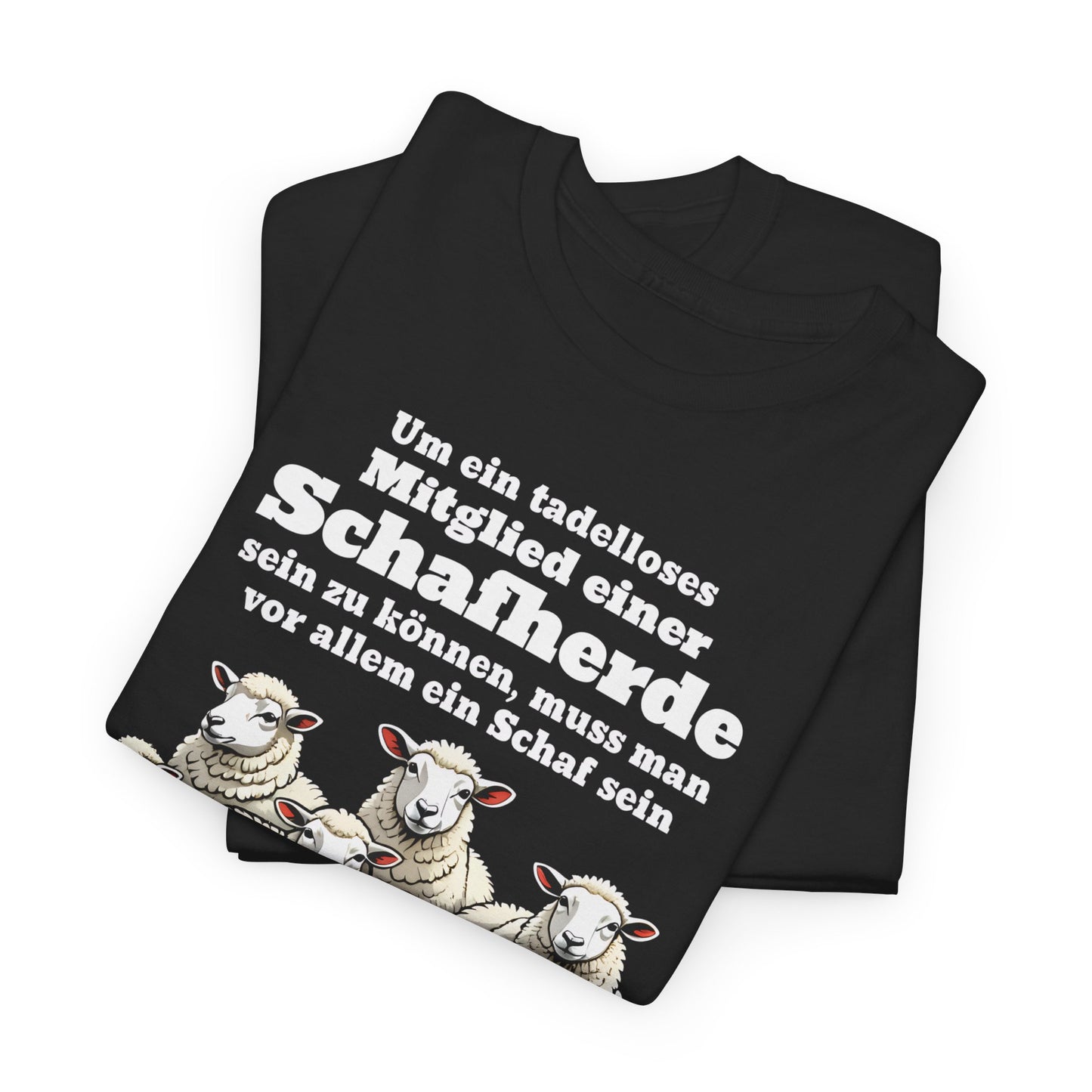 Unisex-T-Shirt aus Baumwolle - Albert Einstein | Schafherde