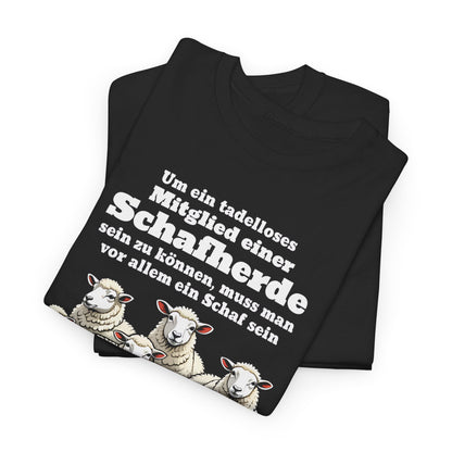 Unisex-T-Shirt aus Baumwolle - Albert Einstein | Schafherde