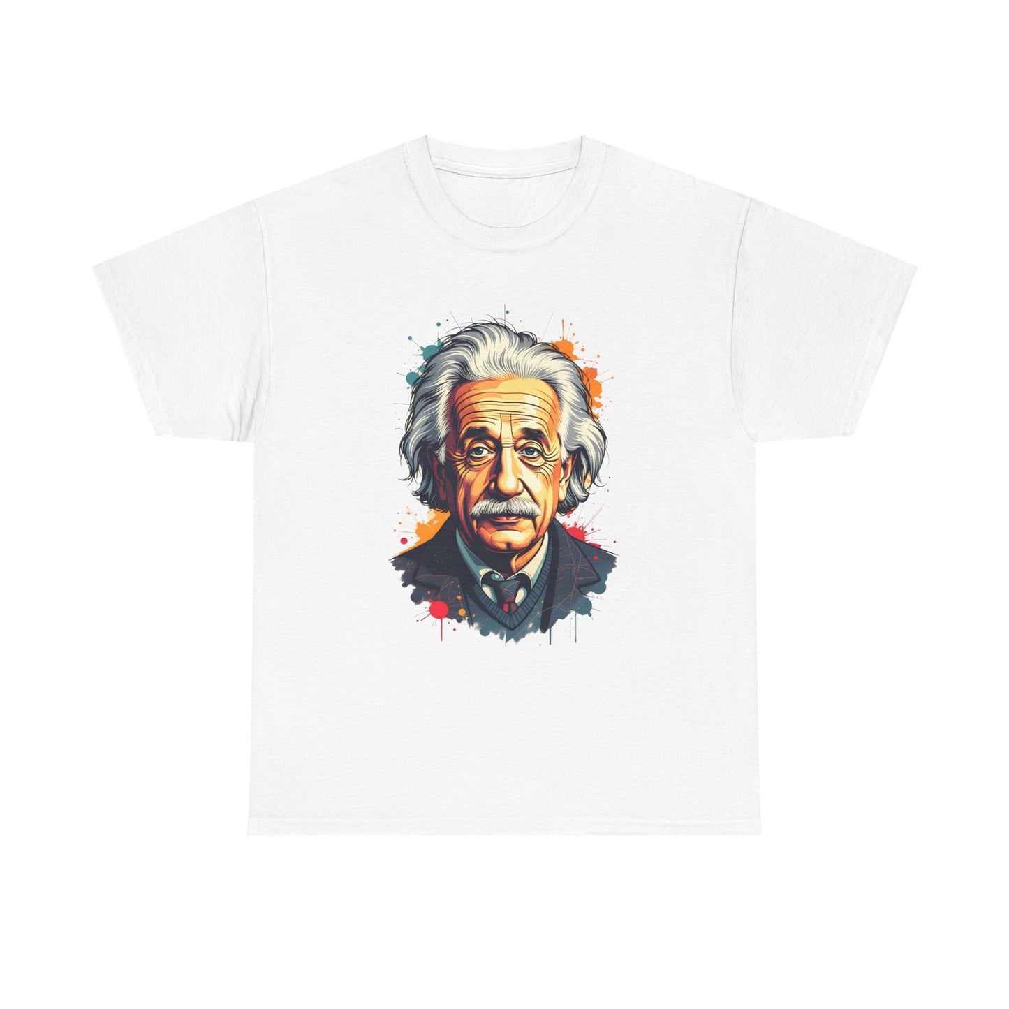 Unisex-T-Shirt aus Baumwolle - Albert Einstein