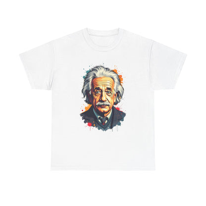 Unisex-T-Shirt aus Baumwolle - Albert Einstein