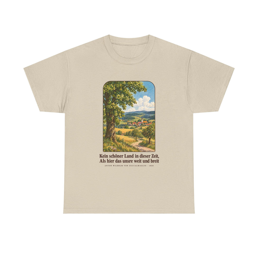 Unisex-T-Shirt aus Baumwolle - Anton Wilhelm von Zuccalmaglio | Kein schöner Land in dieser Zeit – Landschaft