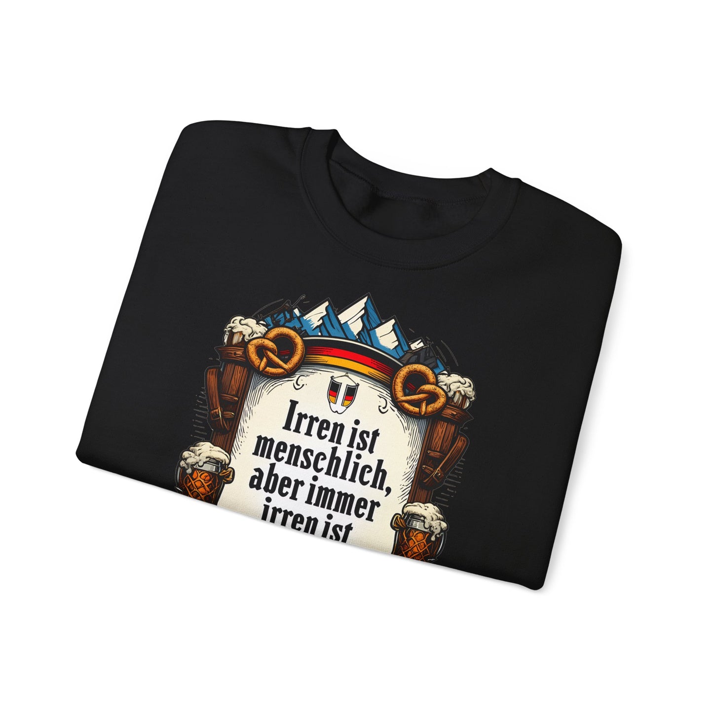 Unisex Heavy Blend™ Rundhals-Sweatshirt - Franz Josef Strauß | Irren ist menschlich