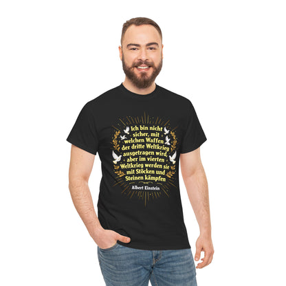 Unisex-T-Shirt aus Baumwolle - Albert Einstein