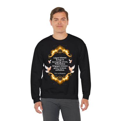 Unisex Heavy Blend™ Rundhals-Sweatshirt - Otto von Bismarck | Lügen können Kriege in Bewegung setzen