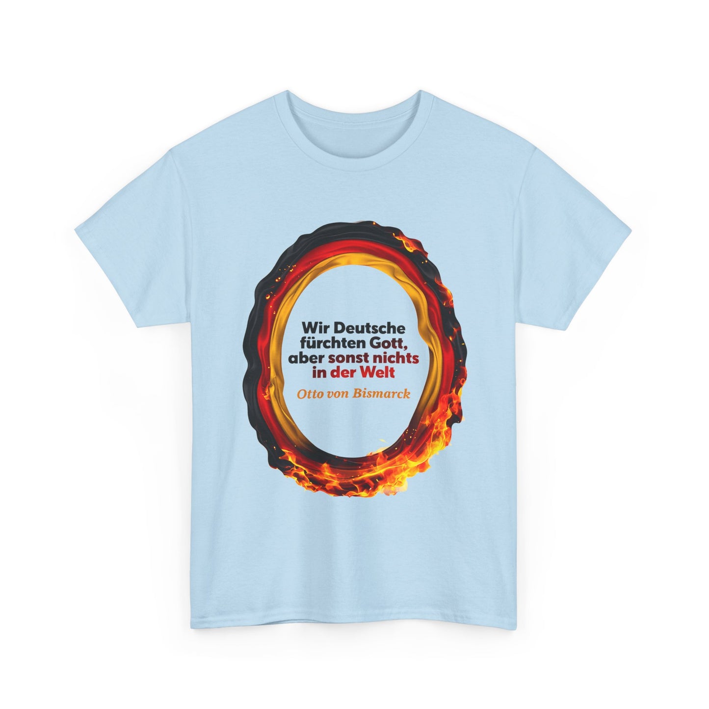 Unisex-T-Shirt aus Baumwolle - Otto von Bismarck | Zitat