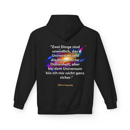 Hoodie Sweatshirt | Albert Einstein - Menschliche Dummheit