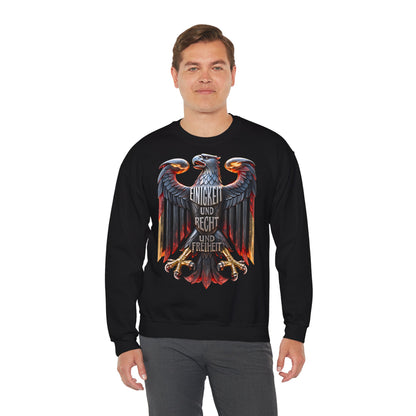 Unisex Heavy Blend™ Rundhals-Sweatshirt - Einigkeit und Recht und Freiheit | Adler