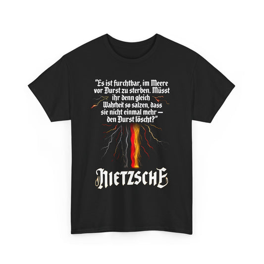 Unisex-T-Shirt aus Baumwolle - Friedrich Nietzsche | Wahrheit