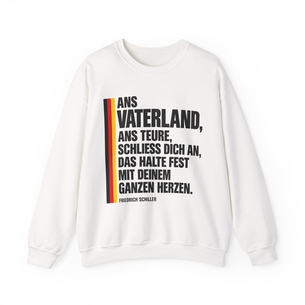 Unisex Heavy Blend™ Rundhals-Sweatshirt - Friedrich Schiller | Ans Vaterland, ans teure, schließ dich an, das halte fest mit deinem ganzen Herzen