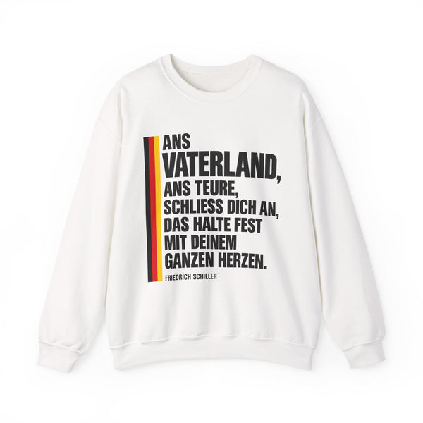 Unisex Heavy Blend™ Rundhals-Sweatshirt - Friedrich Schiller | Ans Vaterland, ans teure, schließ dich an, das halte fest mit deinem ganzen Herzen