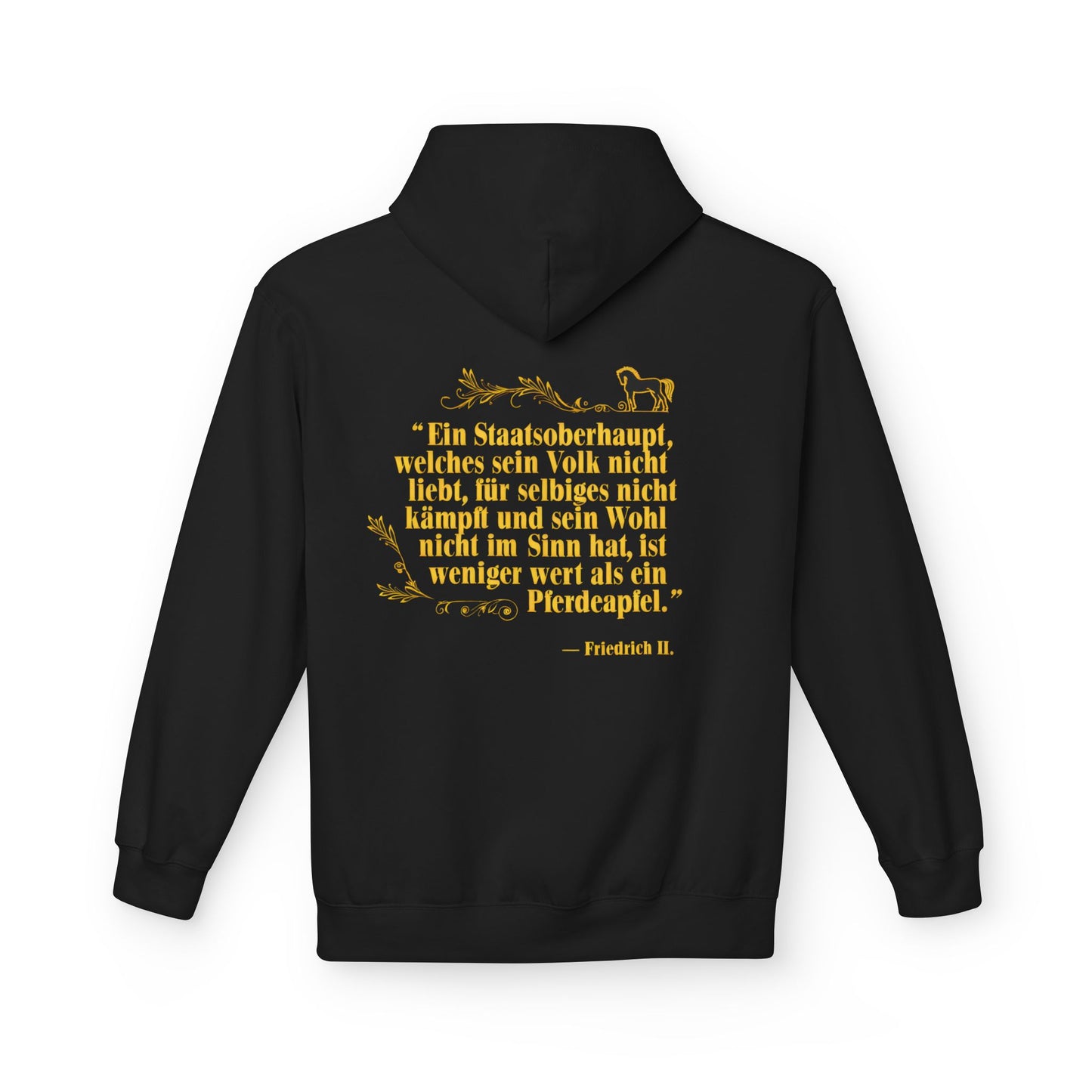 Hoodie Sweatshirt | Friedrich II. - Ein Staatsoberhaupt, welches sein Volk nicht liebt