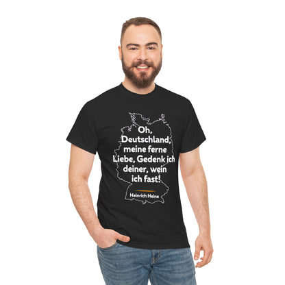 Unisex-T-Shirt aus Baumwolle - Heinrich Heine | Ferne Liebe