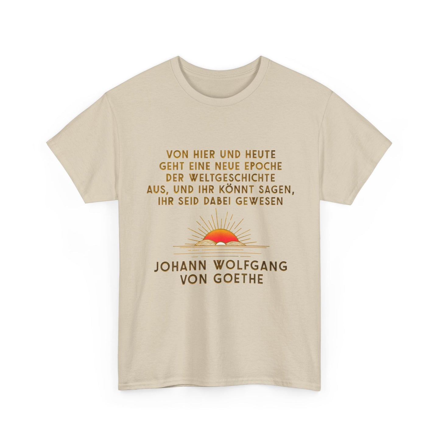 Unisex-T-Shirt aus Baumwolle - Johann Wolfgang von Goethe | Weltgeschichte