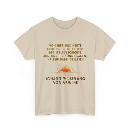Unisex-T-Shirt aus Baumwolle - Johann Wolfgang von Goethe | Weltgeschichte