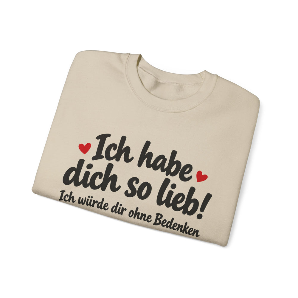 Unisex Heavy Blend™ Rundhals-Sweatshirt - Joachim Ringelnatz | Ich habe dich so lieb
