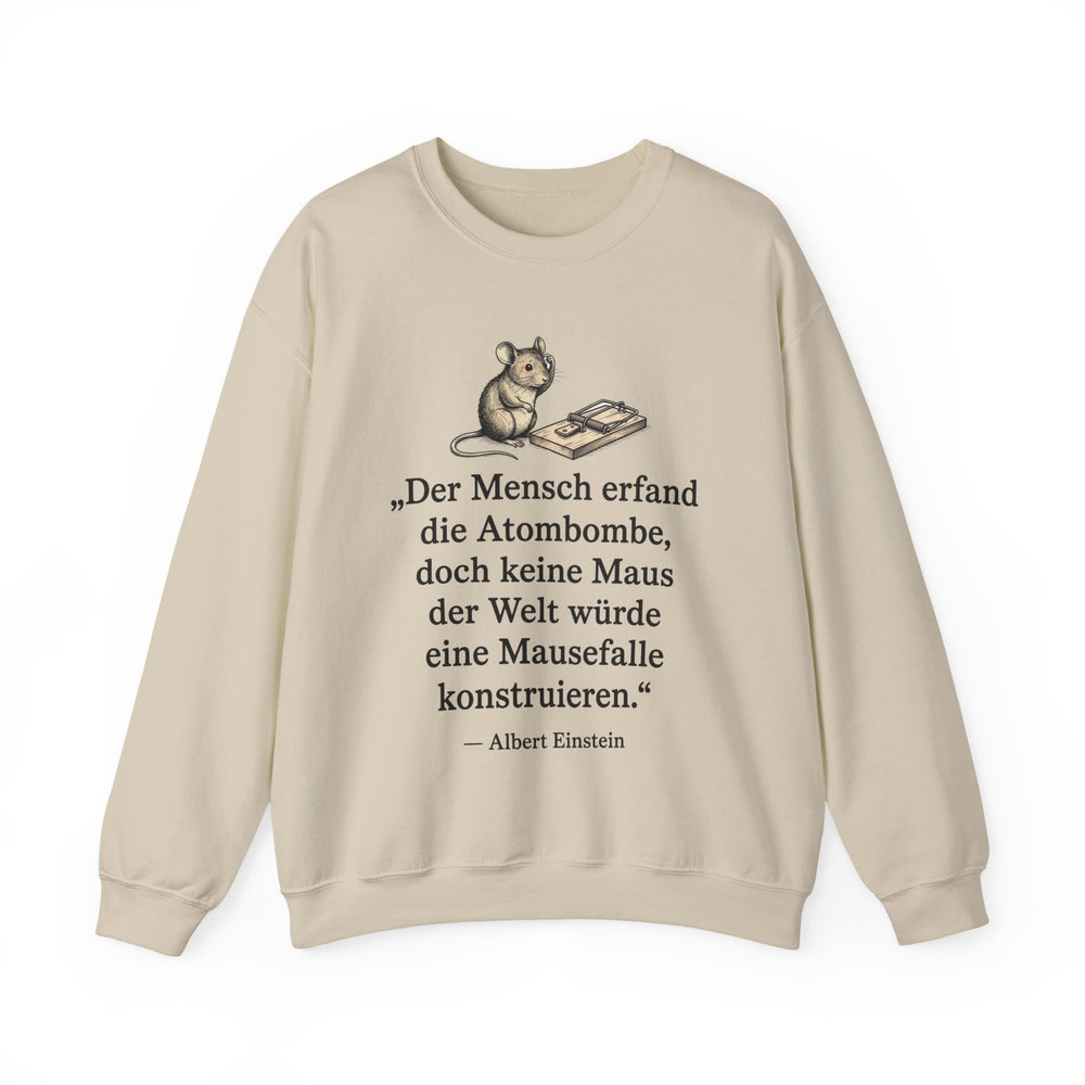 Unisex Heavy Blend™ Rundhals-Sweatshirt - Albert Einstein | Der Mensch erfand die Atombombe