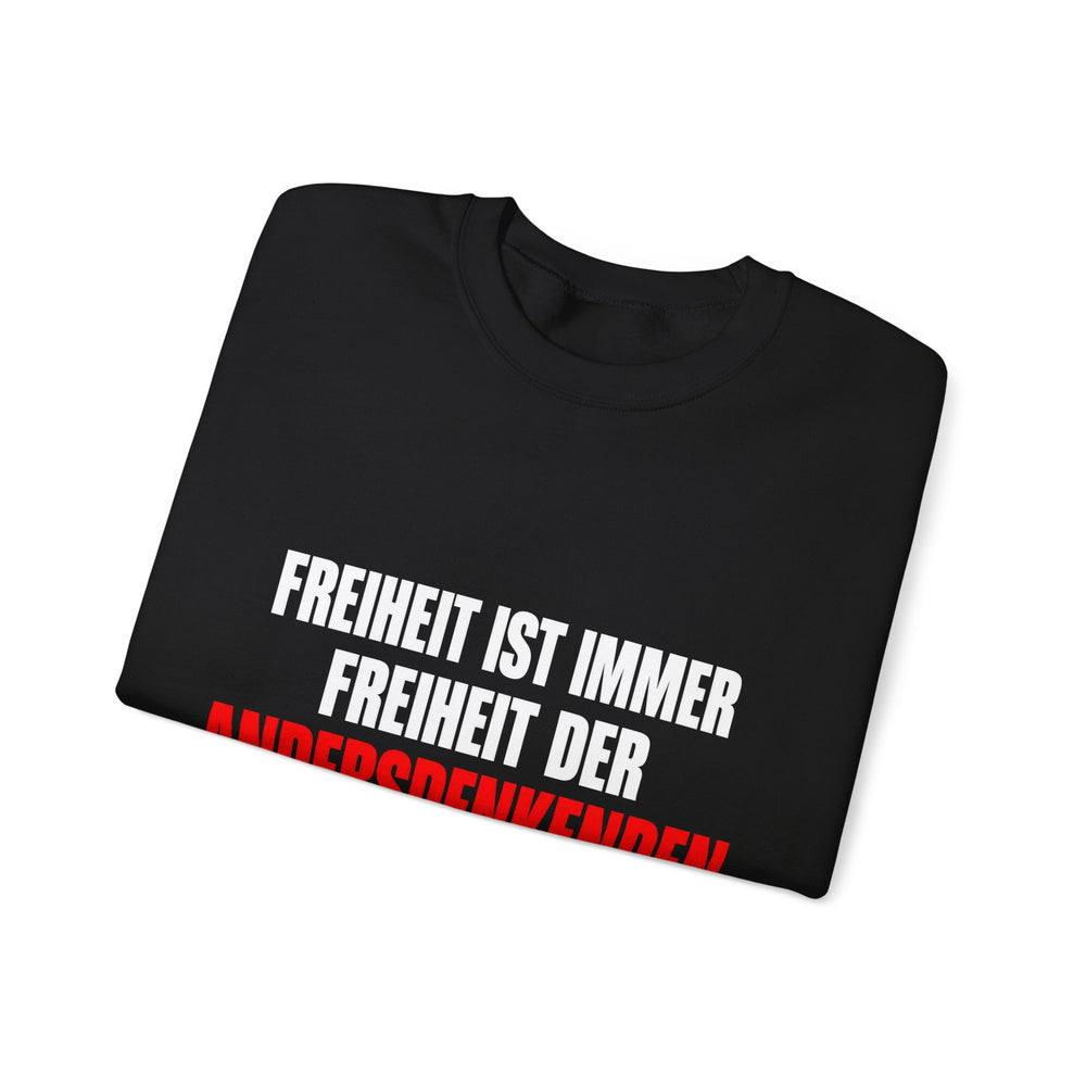 Unisex Heavy Blend™ Rundhals-Sweatshirt - Rosa Luxemburg | Freiheit ist immer Freiheit der Andersdenkenden