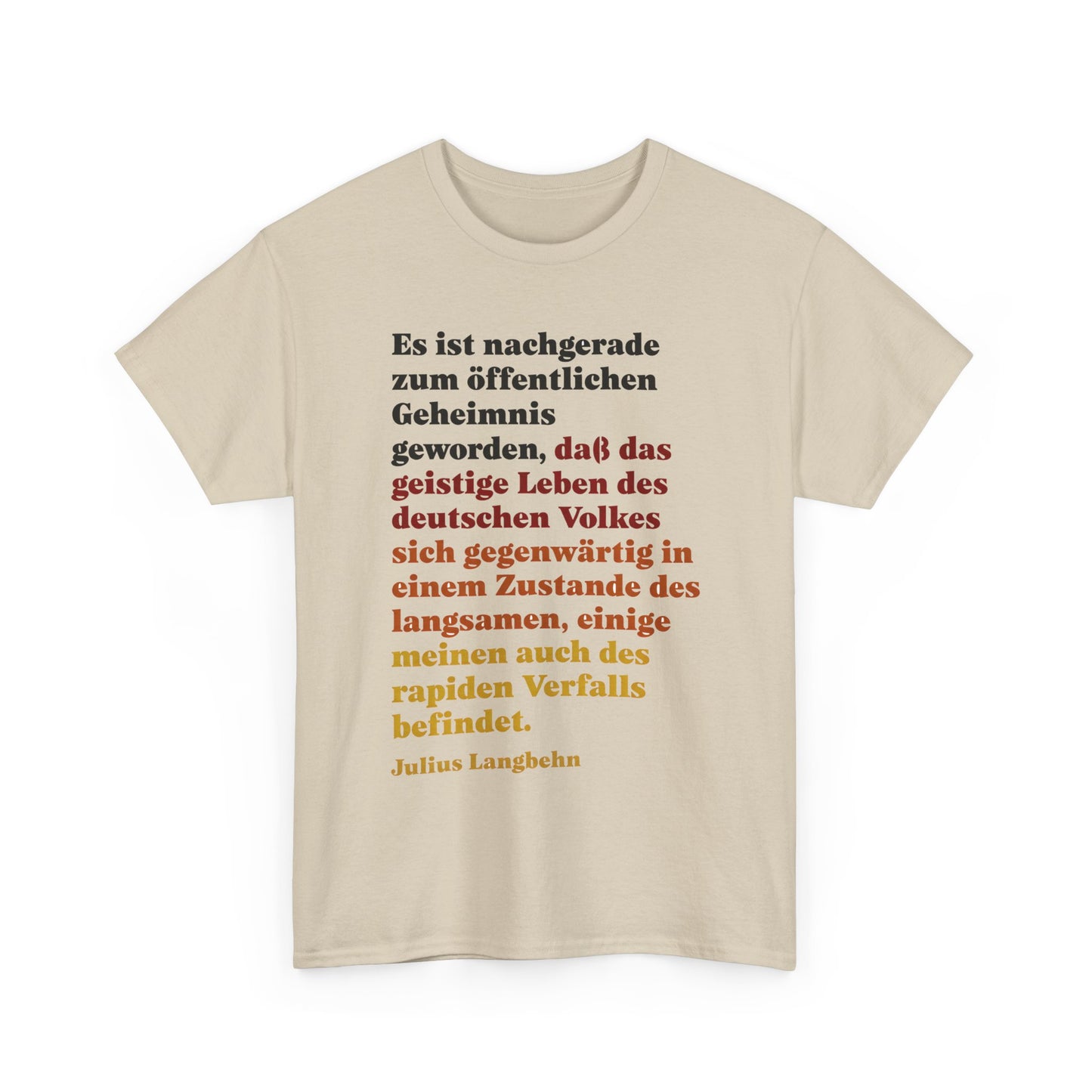 Unisex-T-Shirt aus Baumwolle - Julius Langbehn | Rapider Verfall