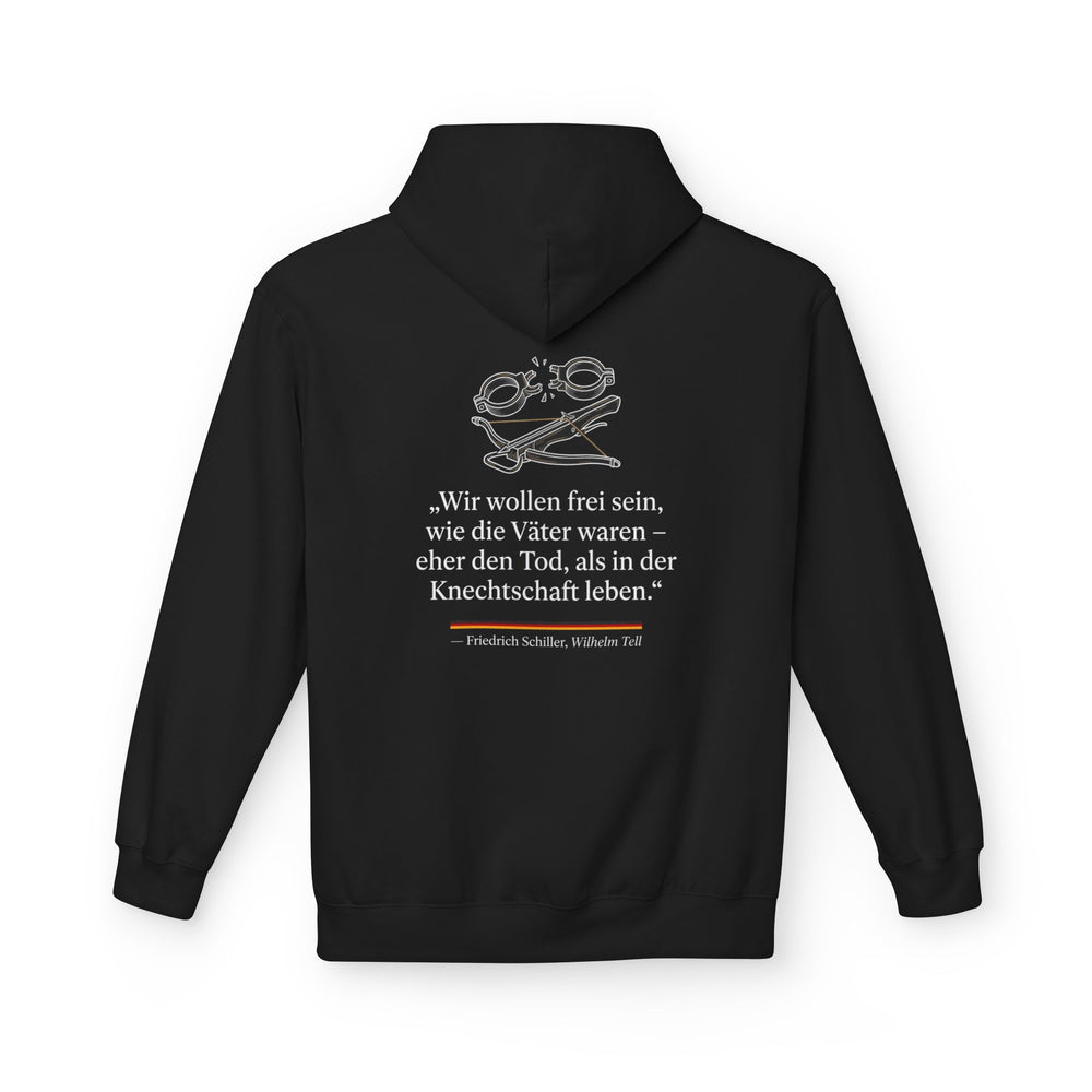 Hoodie Sweatshirt | Friedrich Schiller - Wir wollen frei sein