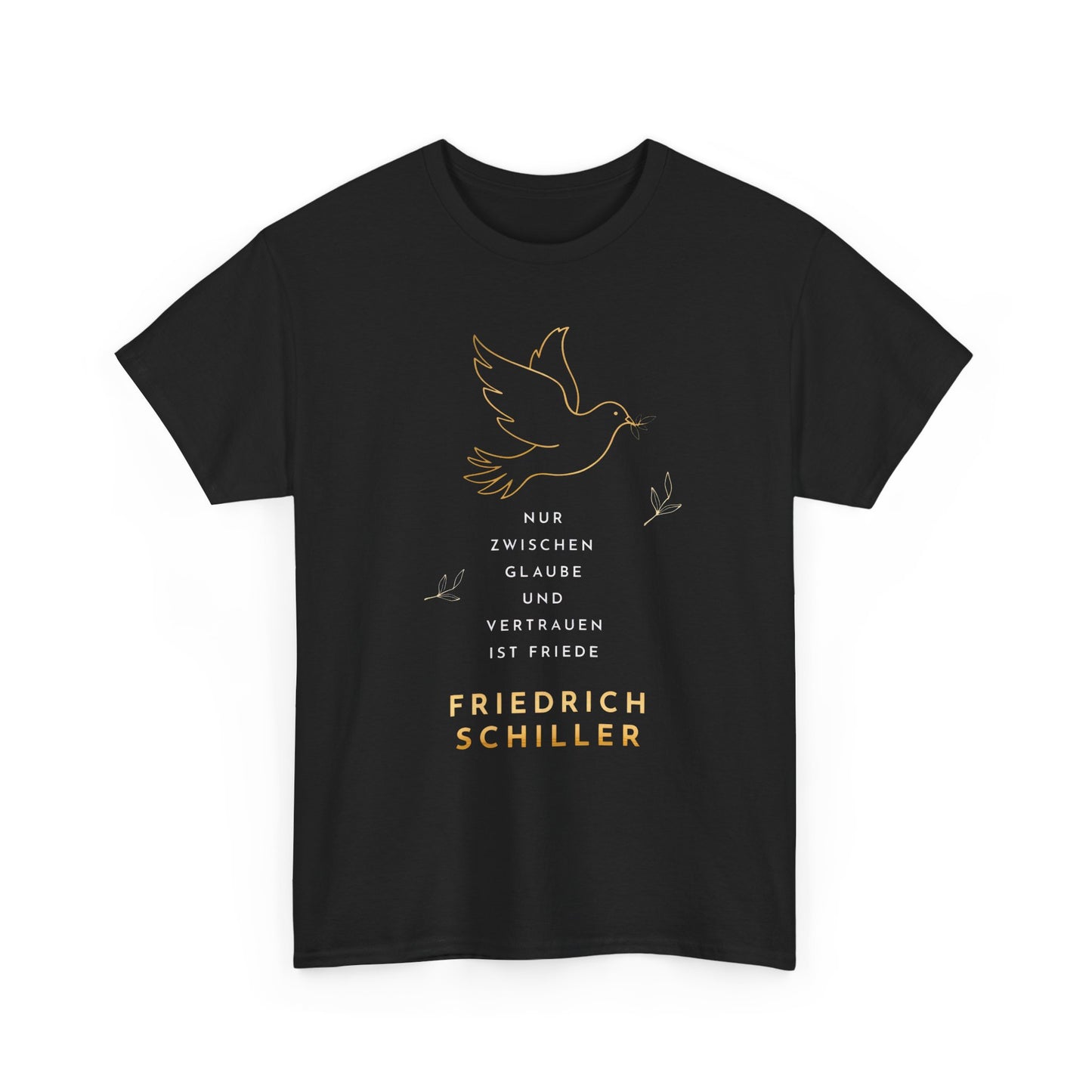 Unisex-T-Shirt aus Baumwolle - Friedrich Schiller | Vertrauen und Glaube
