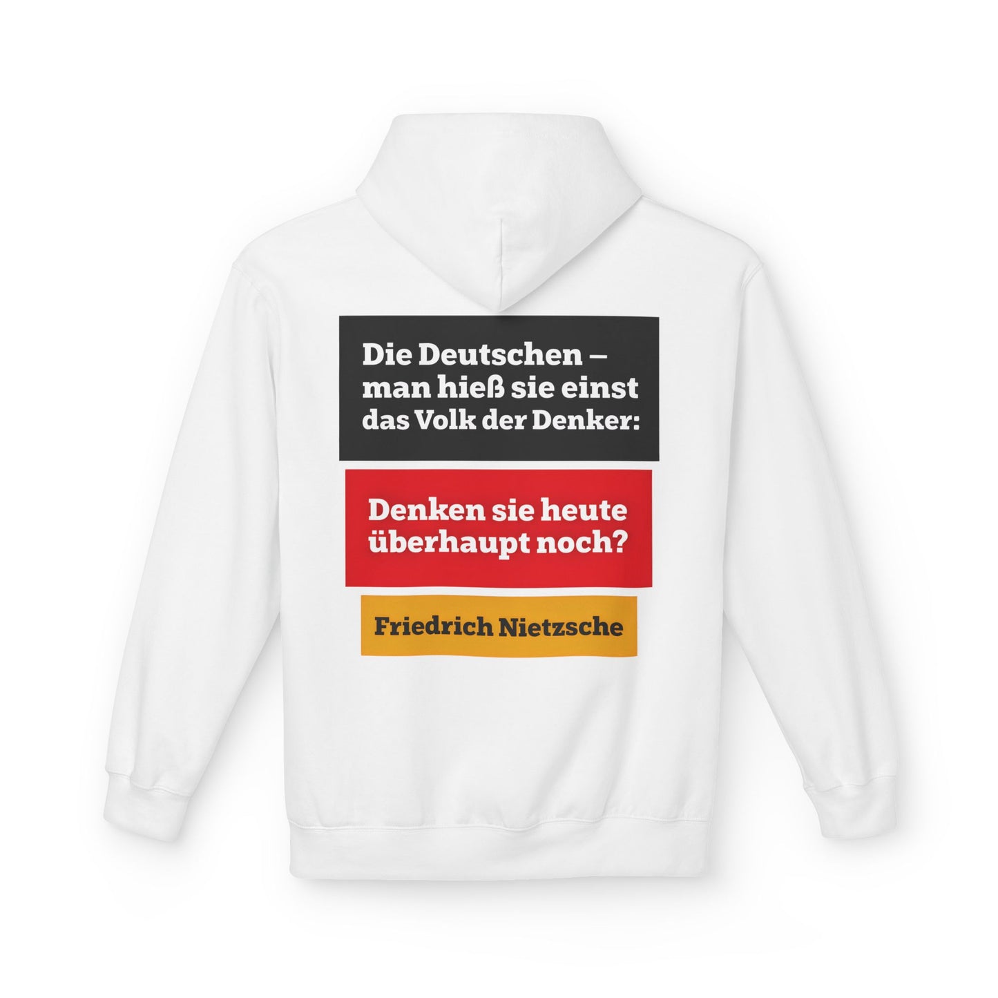 Hoodie Sweatshirt | Friedrich Nietzsche - Denken Sie überhaupt noch?