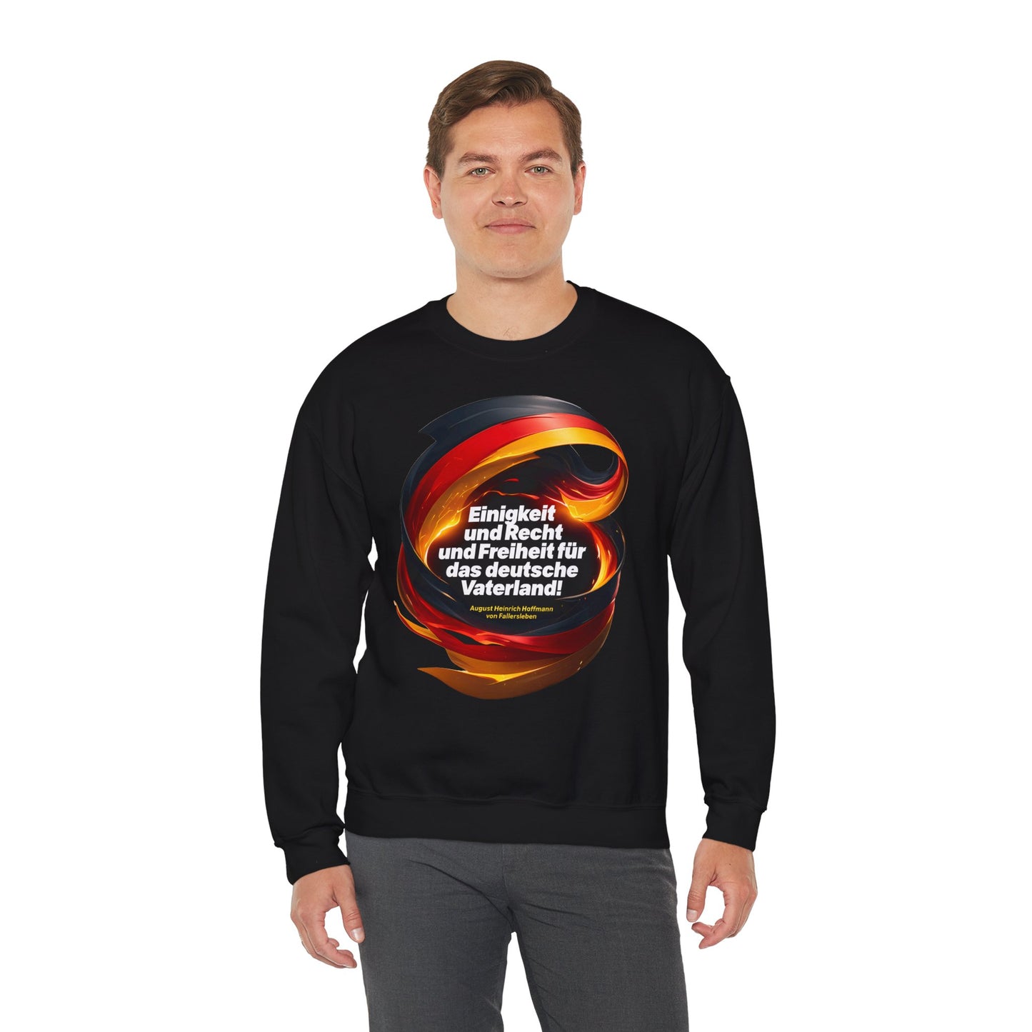 Unisex Heavy Blend™ Rundhals-Sweatshirt - Hoffmann von Fallersleben | Einigkeit, Recht, Freiheit